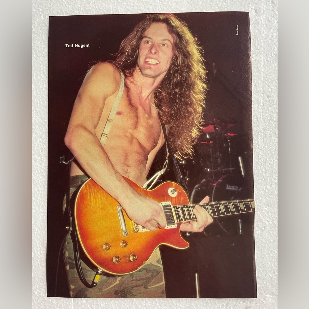 Ted Nugent Concert Pinup
